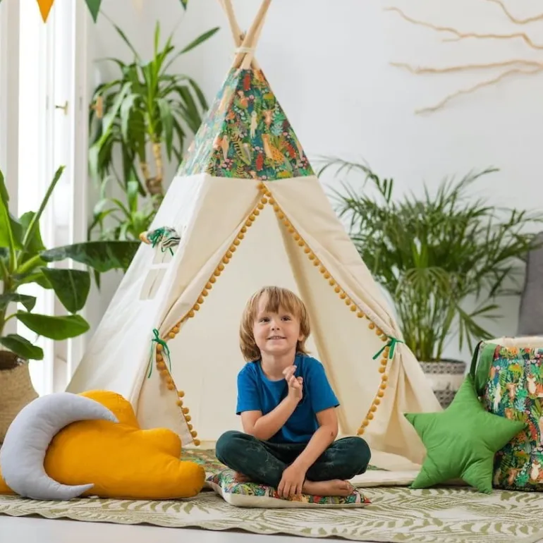 Namiot Tipi dla Dzieci Dżunglowa Kryjówka
