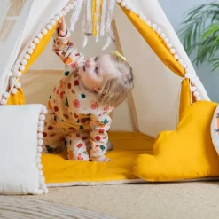 Namiot Tipi dla Dzieci Kremowy Miodek