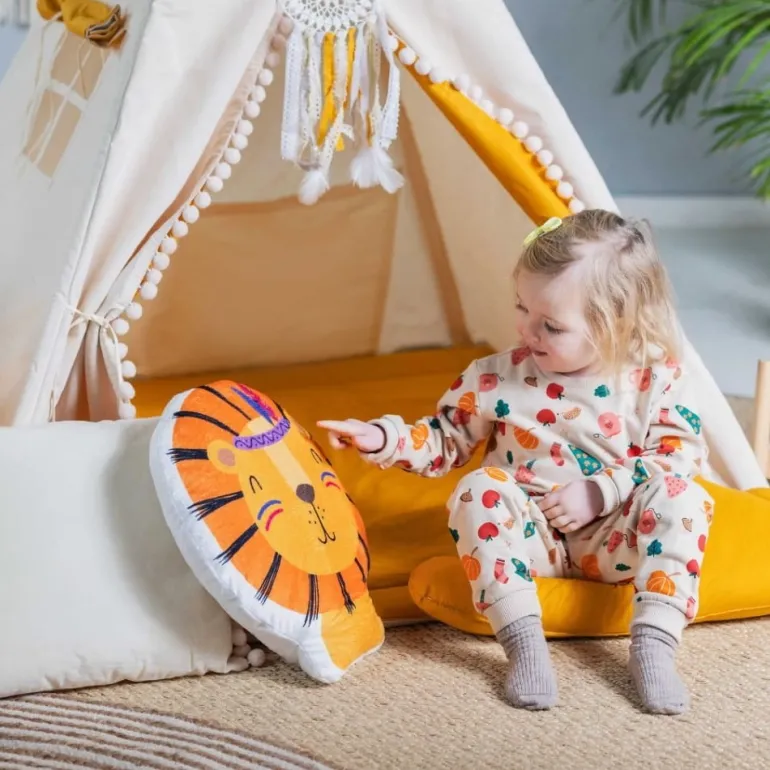 Namiot Tipi dla Dzieci Kremowy Miodek