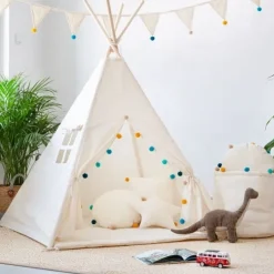 Namiot Tipi dla Dzieci Tęczowy Pomponik