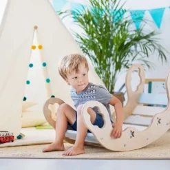 Namiot Tipi dla Dzieci Tęczowy Pomponik