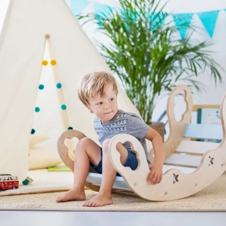 Namiot Tipi dla Dzieci Tęczowy Pomponik