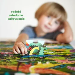 Obserwacyjne puzzle Dinozaury 60el. 4+