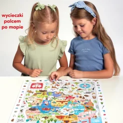 Obserwacyjne puzzle Mapa Polski 100el 5+
