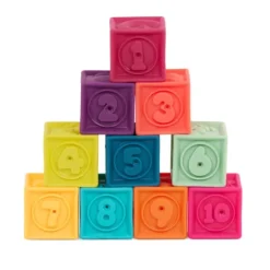 One Two Squeeze – klocki miękkie - zestaw mały - Miętowy