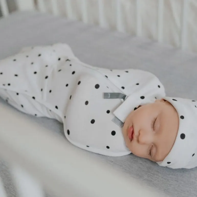 Otulacz dla Niemowlaka z Czapeczką First Step Eukaliptus