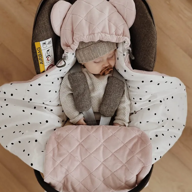 Otulacz do Fotelika Samochodowego Royal Baby Pink