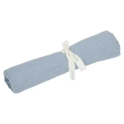 Otulacz muślinowy 120x120 cm Pure Denim Blue