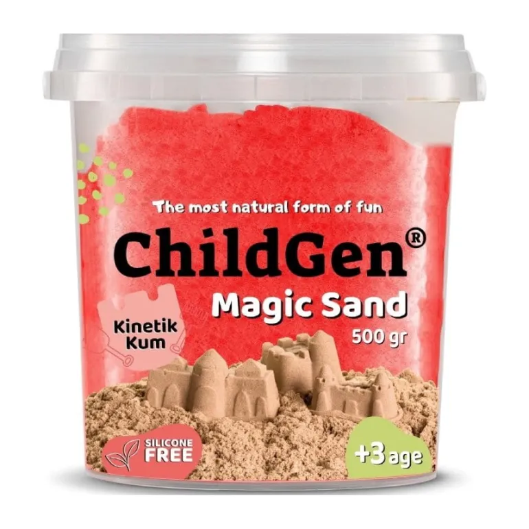 Piasek kinetyczny, 100% naturalny Czerwony, 500g