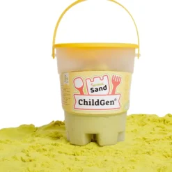 Piasek kinetyczny z foremką 100% Naturalny Żółty 500g
