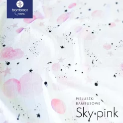 Pieluszka Bambusowa Sky Pink