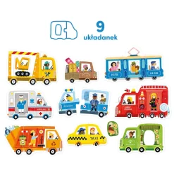 Pierwsze puzzle Pojazdy 28el 2+