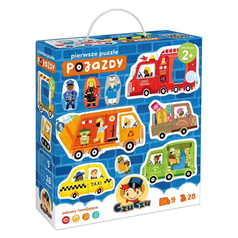 Pierwsze puzzle Pojazdy 28el 2+