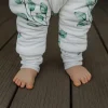 Śpiworek Niemowlęcy do Spania Dwustronny z Nóżkami Eukaliptus/Czarne Kropki 1-2 Lata