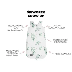 Śpiworek Niemowlęcy do Spania Grow Up Bloom