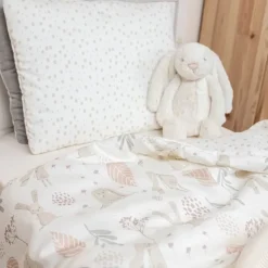 Pościel dla Niemowląt z Wypełnieniem Bawełniana 100x135 Bunny New
