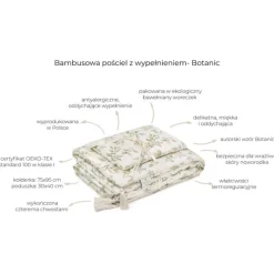 Pościel z Wypełnieniem Bambusowa Botanic