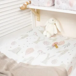 Prześcieradło na Przewijak Bawełniane Bunny New