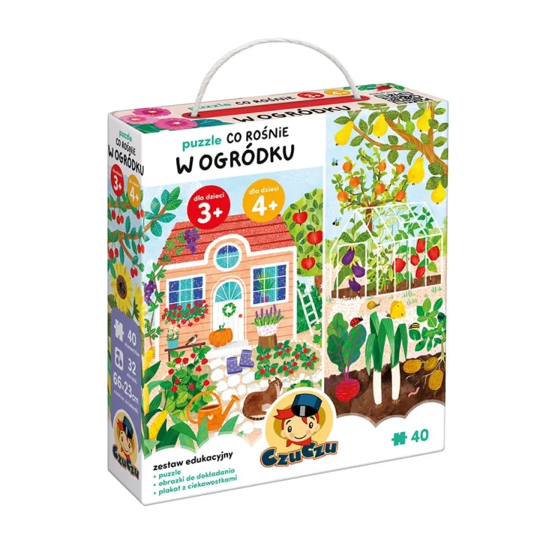 Puzzle Co rośnie W ogródku 40el. 3+