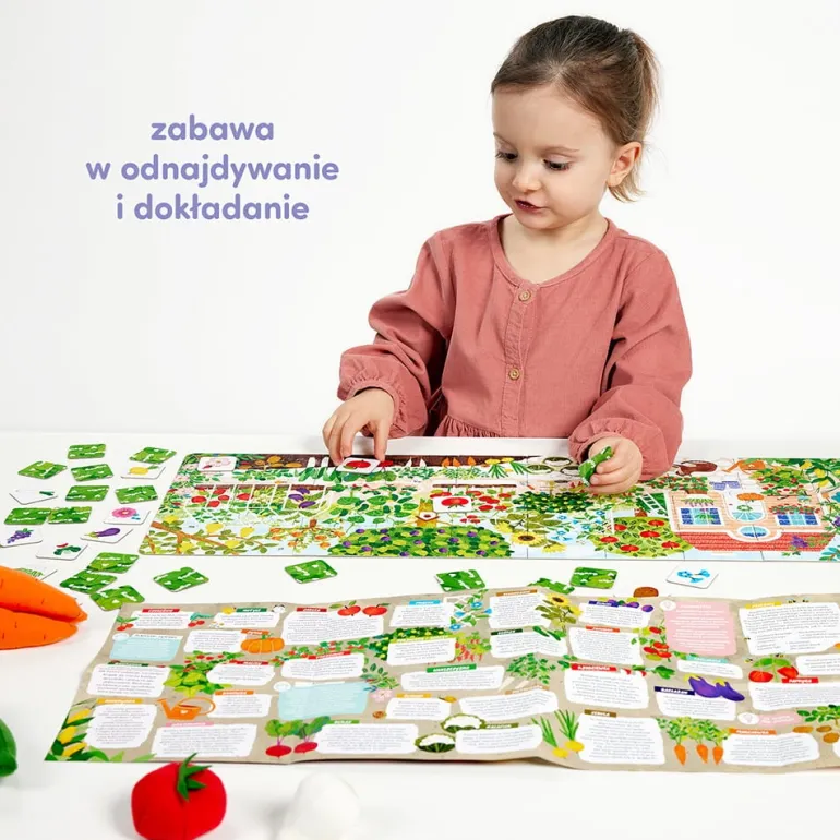 Puzzle Co rośnie W ogródku 40el. 3+