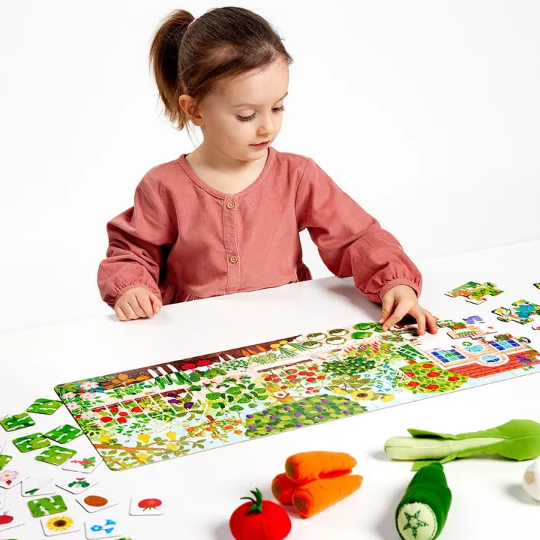 Puzzle Co rośnie W ogródku 40el. 3+