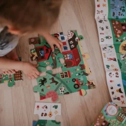 Puzzle dla Dzieci Obserwacyjne w Walizce Farma 24 el. 3+