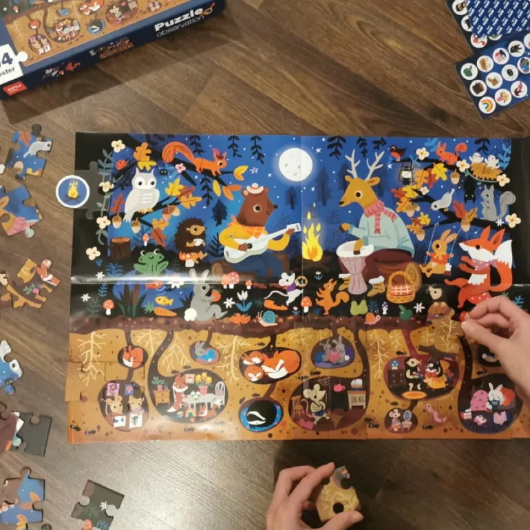 Puzzle dla Dzieci Obserwacyjne Las 104 el. 5+