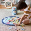 Puzzle dla Dzieci Okrągłe w Tubie Mapa Świata 5+