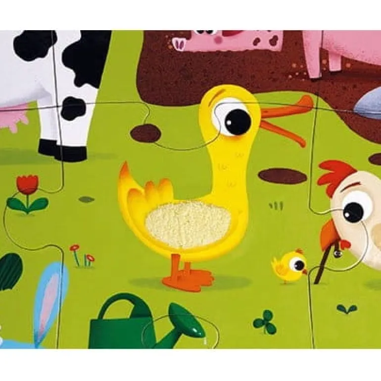 Puzzle dla Dzieci Sensoryczne Farma 20 el