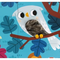 Puzzle dla Dzieci Sensoryczne Leśne Zwierzęta 20 el