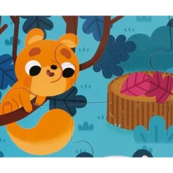 Puzzle dla Dzieci Sensoryczne Leśne Zwierzęta 20 el