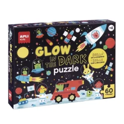 Puzzle dla Dzieci Świecące w Ciemności Kosmos 4+