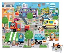 Puzzle dla Dzieci w Walizce Miasto 36 el. 4+