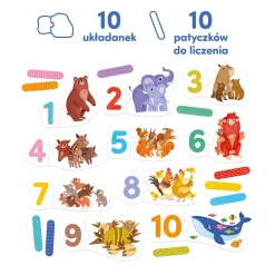 Puzzle do pary Cyferki 20el. 3+