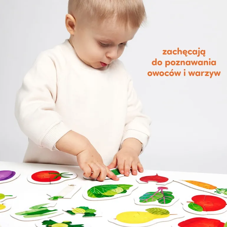 Puzzle do pary Owoce i warzywa 18m+