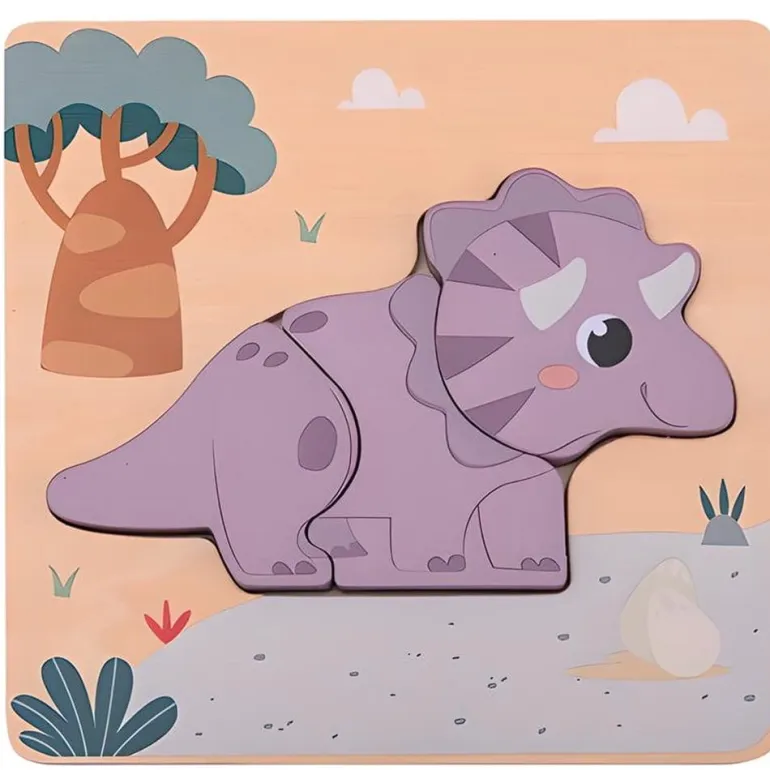 Puzzle Drewniane Dino