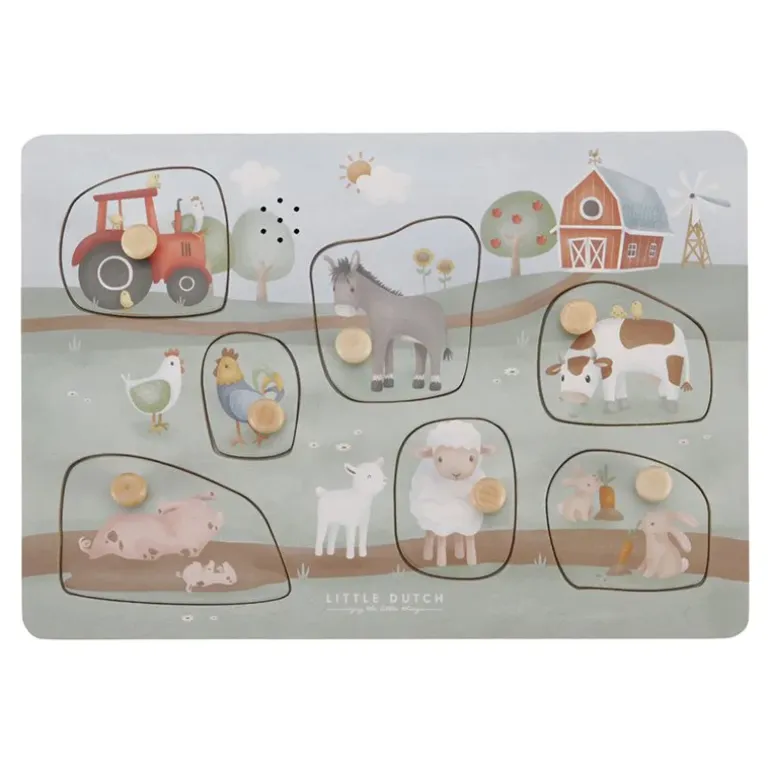 Puzzle dźwiękowe Little Farm FSC