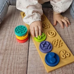 Puzzle sensoryczne kółeczka XL