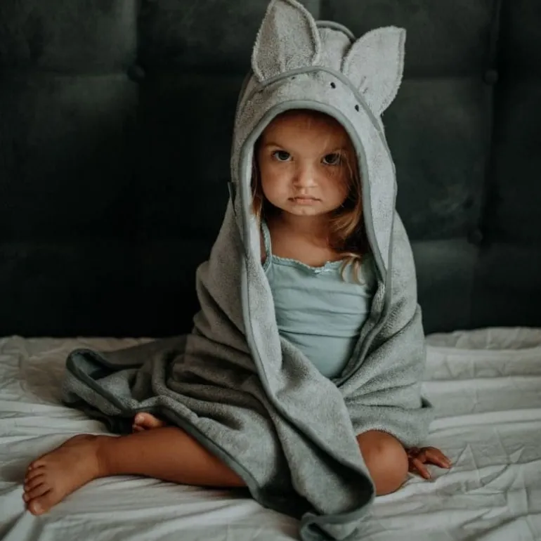 Ręcznik dla Niemowląt Bambusowy Light Grey Szary