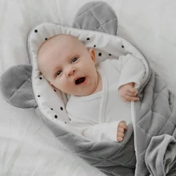 Rożek Niemowlęcy Bawełniany Royal Baby Grey-Grey