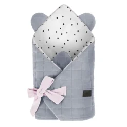 Rożek Niemowlęcy Bawełniany Royal Baby Grey-Pink