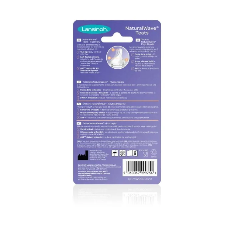 Smoczek do Butelki Natural Wave 2 szt