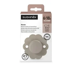 Smoczek fizjologiczny SX Pro silikonowy Wonder 0-6m - Gray Clouds