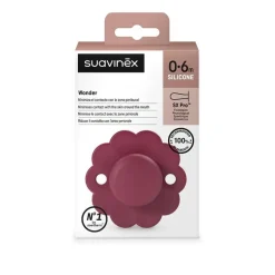Smoczek fizjologiczny SX Pro silikonowy Wonder 0-6m - Magenta