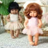 Strój Baletnicy dla Lalki Miniland - Różowy : Body i Spódniczka Tutu 38 cm