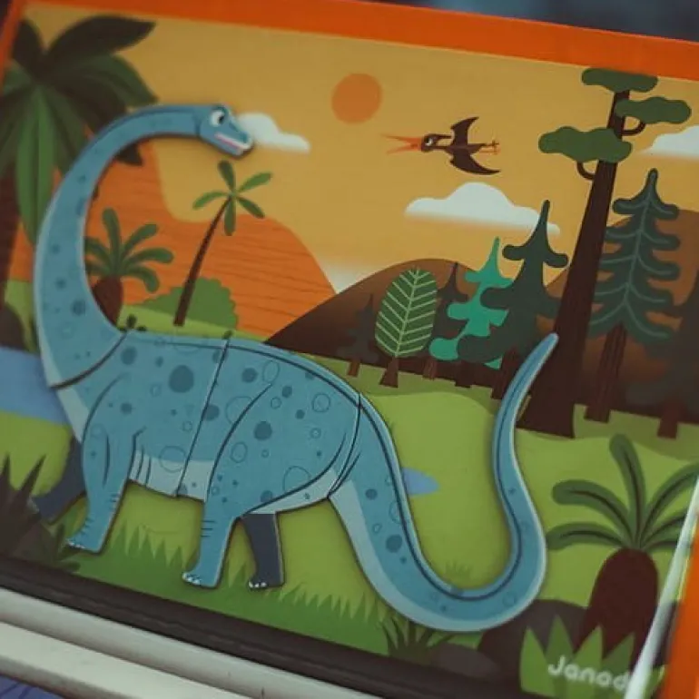 Układanka Magnetyczna Magnetibook Dinozaury