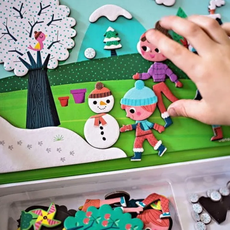 Układanka Magnetyczna Magnetibook 4 Pory Roku