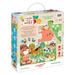Wesołe puzzle Wieś 60el. 2+
