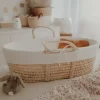 Wyściółka do Kosza Mojżesza Bawełna Organiczna Biała