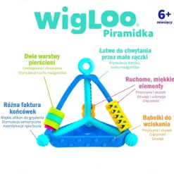 Zabawka sensoryczna Wigloo Piramidka